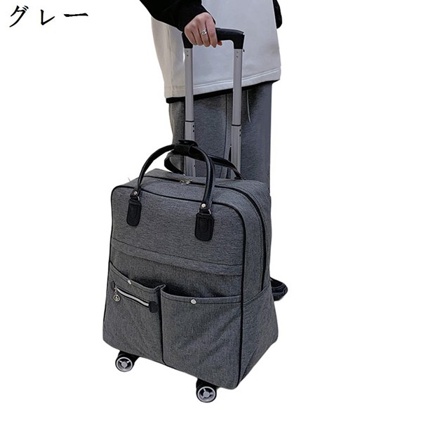 スーツケース ソフトケース 4輪 親子セット キャリーリュック 2WAY 機内持込 ボストンキャリー キトラベルバッグ ナイロン 静音｜jinichirosasaki｜04