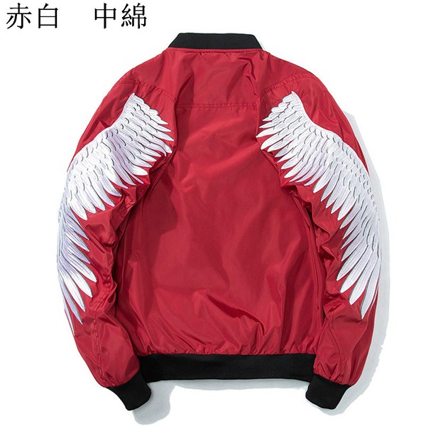 翼刺繍ジャケット メンズ MA-1 エムエーワンジャケット フライト