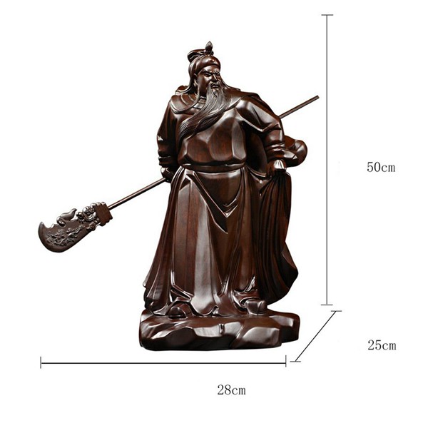 関羽像 三国志 関羽 置物 青龍偃月刀 雲長 彫刻 武将 関帝 商売繁盛 開運 Amazon.co.jp: 三国志 関羽 雲長 青龍偃月刀 木彫り 置物 木製