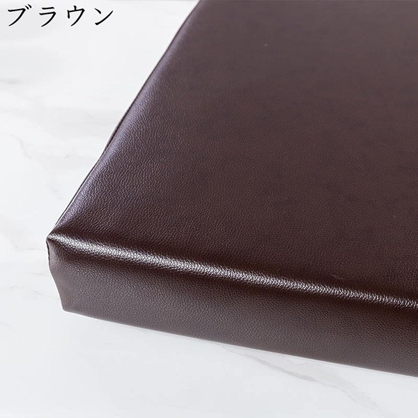 Puレザーベンチクッション屋外屋内カスタムロングチェアクッション防水快適な椅子シートパッド滑り止めスイングチェアシートマット |  | 01