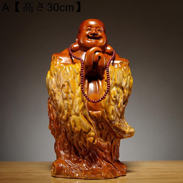 天然木　布袋様　縁起物　大型 楽天市場】布袋様 木の通販