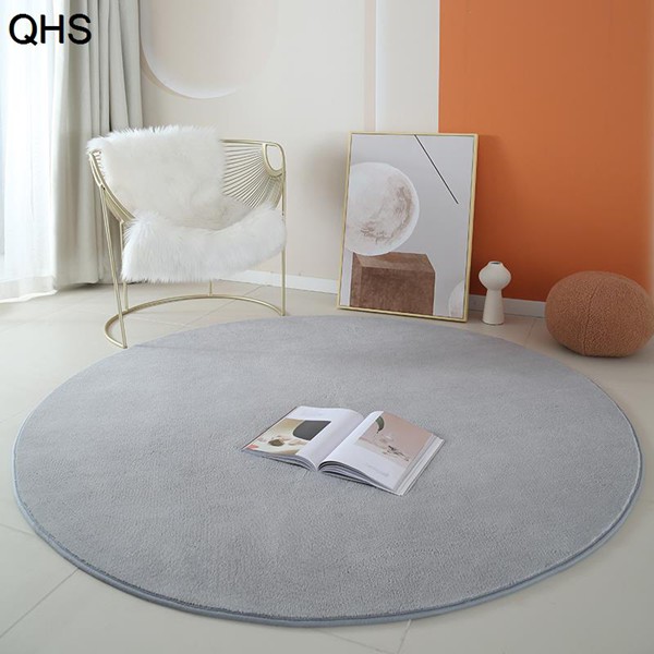 ゲーミングカーペット 円形 ラグ チェアマット 床暖房対応 無地 大判 フローリングマット ズレない 静音吸音 防汚防滑 防水 床保護 |  | 02