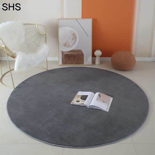 ゲーミングカーペット 円形 ラグ チェアマット 床暖房対応 無地 大判 フローリングマット ズレない 静音吸音 防汚防滑 防水 床保護 |  | 05