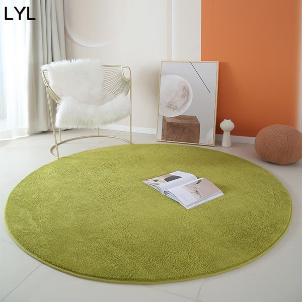 ゲーミングカーペット 円形 ラグ チェアマット 床暖房対応 無地 大判 フローリングマット ズレない 静音吸音 防汚防滑 防水 床保護 |  | 08