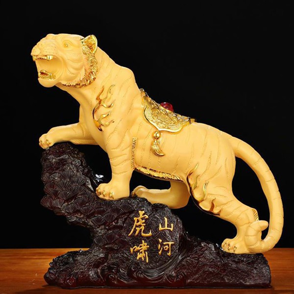 置物 寅 とら 干支の置物 十二支置物 虎の置物 虎人形 樹脂工芸品 鎮宅