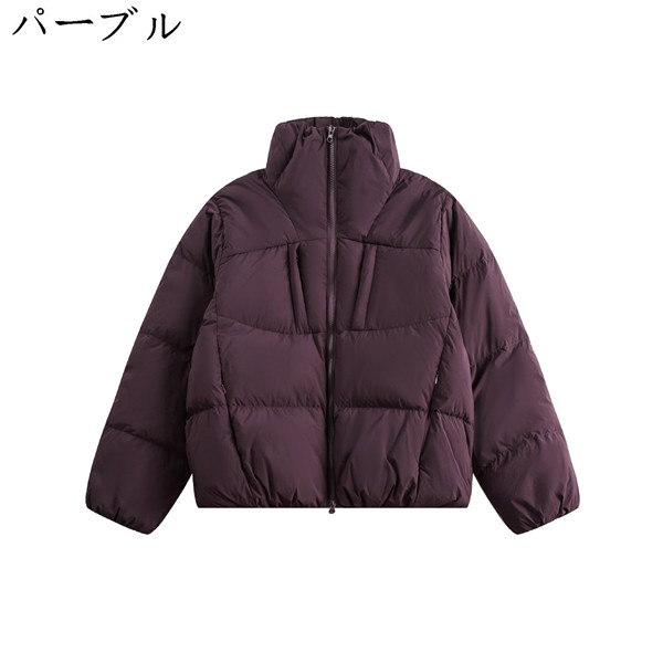 ダウンコート ダウンジャケット 冬服 レディース ショート丈 立ち襟 