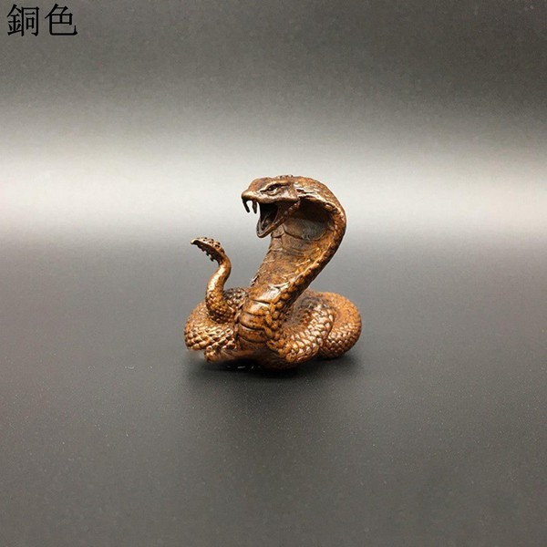 へび 毒蛇 響尾蛇 置物 干支 銅の蛇 本物そっくり 動物 銅製