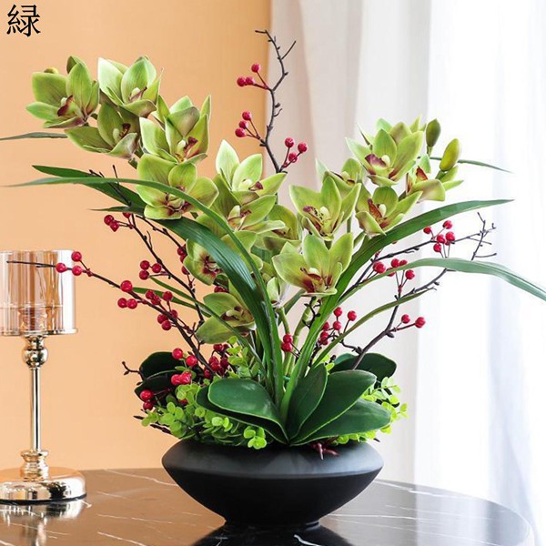造花 枯れない花 胡蝶蘭 造花インテリア 鉢植え 観葉植物 陶器 装飾花 花束 リアル 本物そっくり 花瓶付き 害虫駆除不要 北欧 アート_4