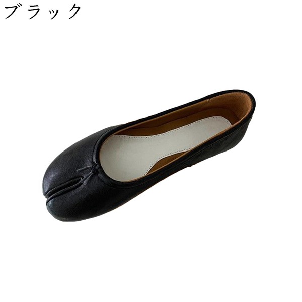 パンプス 羊革 足袋シューズ レディース カジュアル レジャー ベビーシャワー 柔軟性 防臭 エレガンス 耐摩耗 蒸れない バレエシューズ_2