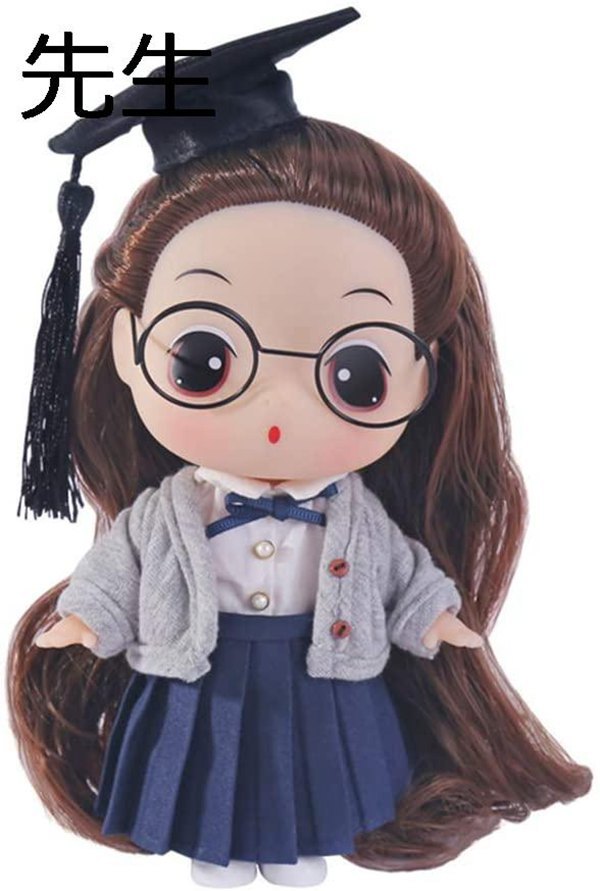 人形セット 女の子おもちゃ ショートヘア 人形 ドレスアップドール 18cm高さ ままごとをする 人形贈り物 スポーツウェア｜jinichirosasaki｜05