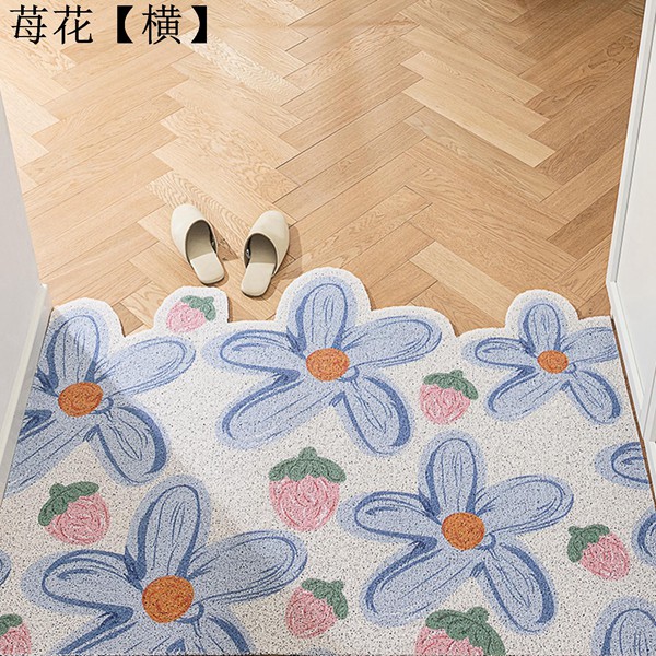ルル メリー 花柄フリンジマット Amazon｜[tanfanLS] 玄関マット 八角形 室内 50x70cm 風水