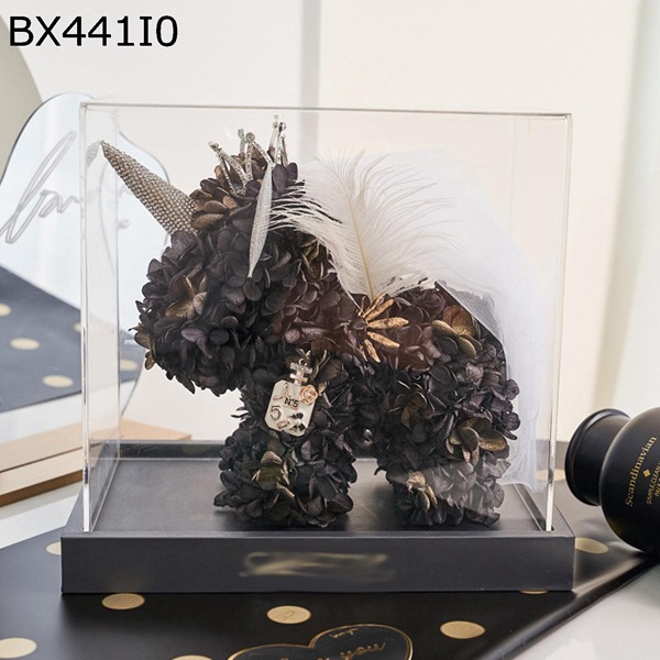 ソープフラワー ブーケ ユニコーン 造花 ケーキ型 枯れない花 手作り ウェディング 結婚祝い 新学期 新生活 卒業 記念日 誕生日 紫