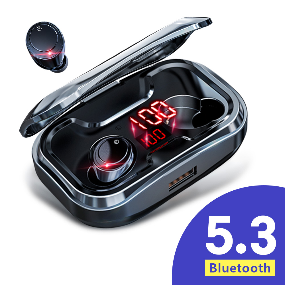 ワイヤレスイヤホン Bluetooth5.0 5000mAh大容量 カナル型防水