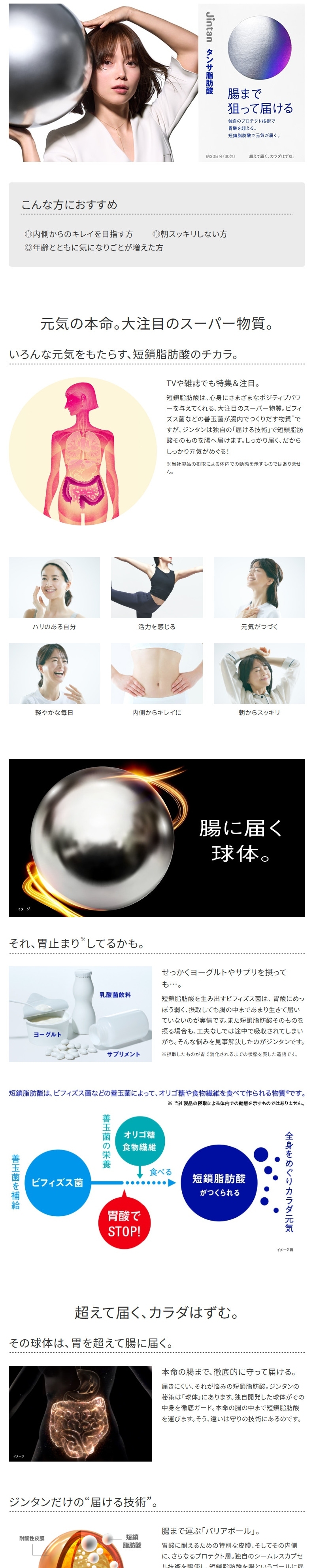 腸まで狙って届ける【森下仁丹公式】タンサ脂肪酸 14包