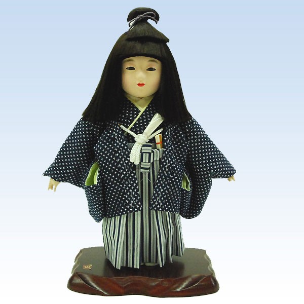 市松人形　幼な子 市松人形 齊藤公司作 10号 愛ちゃん 人毛使用 お座り 略式本仕立て 10h