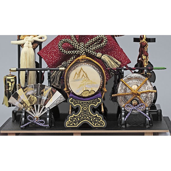 五月人形 兜飾り　福仙　ガラスケース　上杉謙信 上杉謙信公翔龍 兜ケース飾り sw65095 – 福仙
