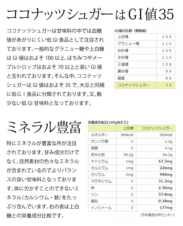 ココナッツシュガー 1kg 有機jas認定 JITAコレクション : pre006