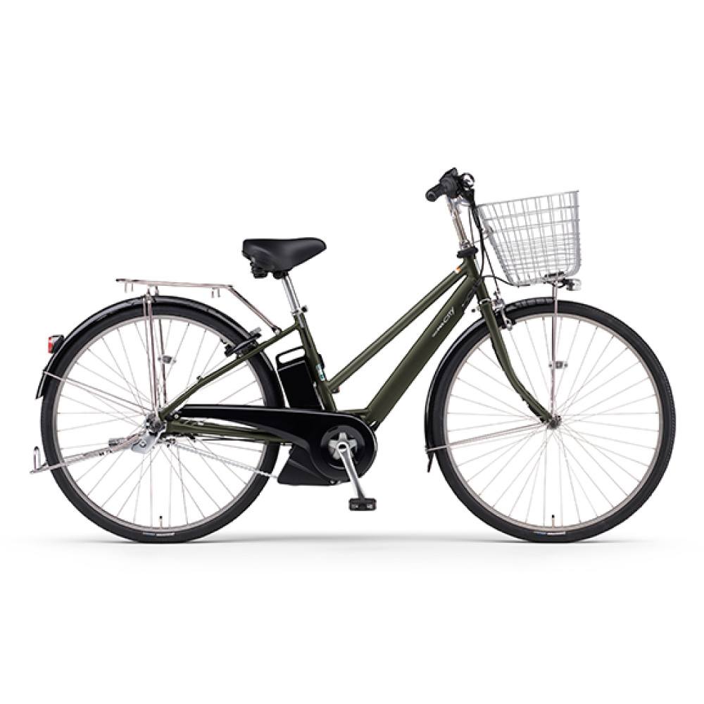 電動アシスト自転車 YAMAHA ヤマハ 2025年モデル PAS CITY-SP5 パス シティ エスピーファイブ PA27CSP5 マットオリーブ 27インチ