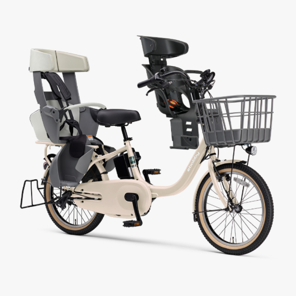 【セット販売】 電動アシスト自転車 YAMAHA ヤマハ PAS babby パス バビー PA20BB  2026年モデル 3人乗り Q5K-OGG-Y04-015の画像