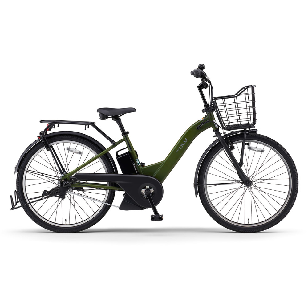 電動アシスト自転車 YAMAHA ヤマハ 2026年モデル PAS ULU パスウル PA26U マットカーキグリーン 26インチ