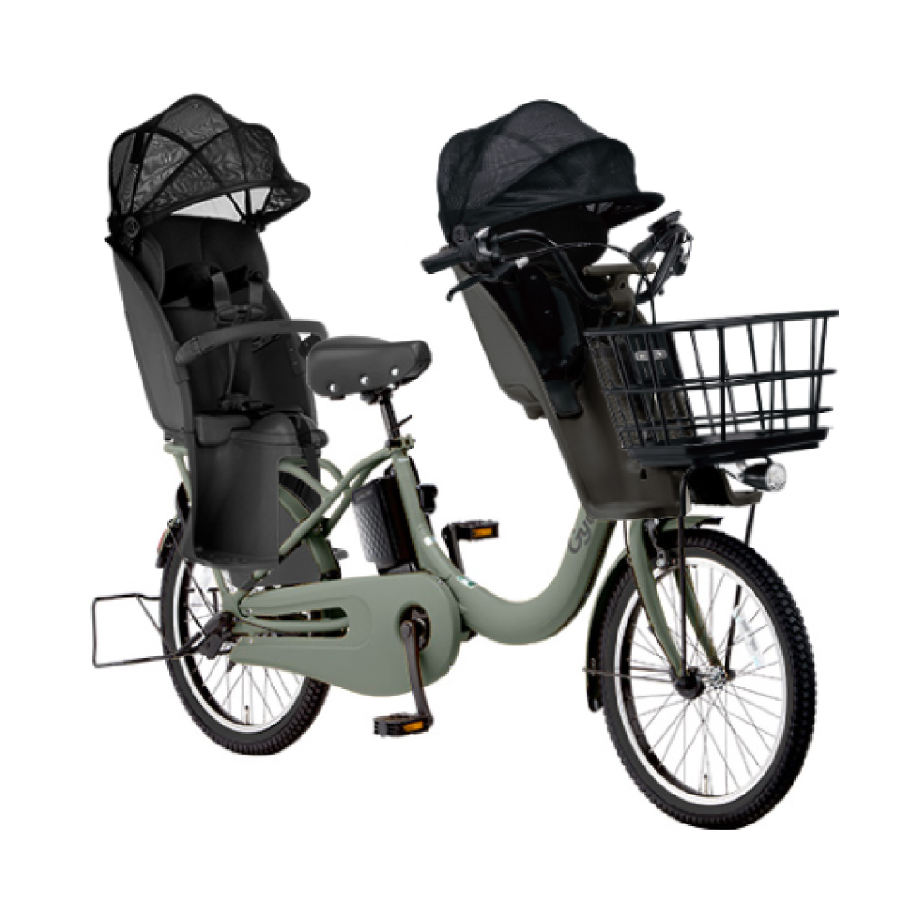 【セット販売】電動アシスト自転車 Panasonic パナソニック 2025年モデル ギュット・クルームR・DX FRD034 20インチ 3人乗り NCD489S/NCD490S | Gyutto | 02