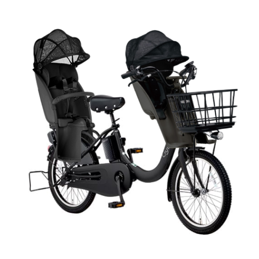【5/25限定★ポイント+5%!】【セット販売】電動アシスト自転車 パナソニック 2025年 ギュット・クルームR・EX BE-FRE034 Gyutto 3人乗りセット NCD489S/NCD490S | Gyutto | 01