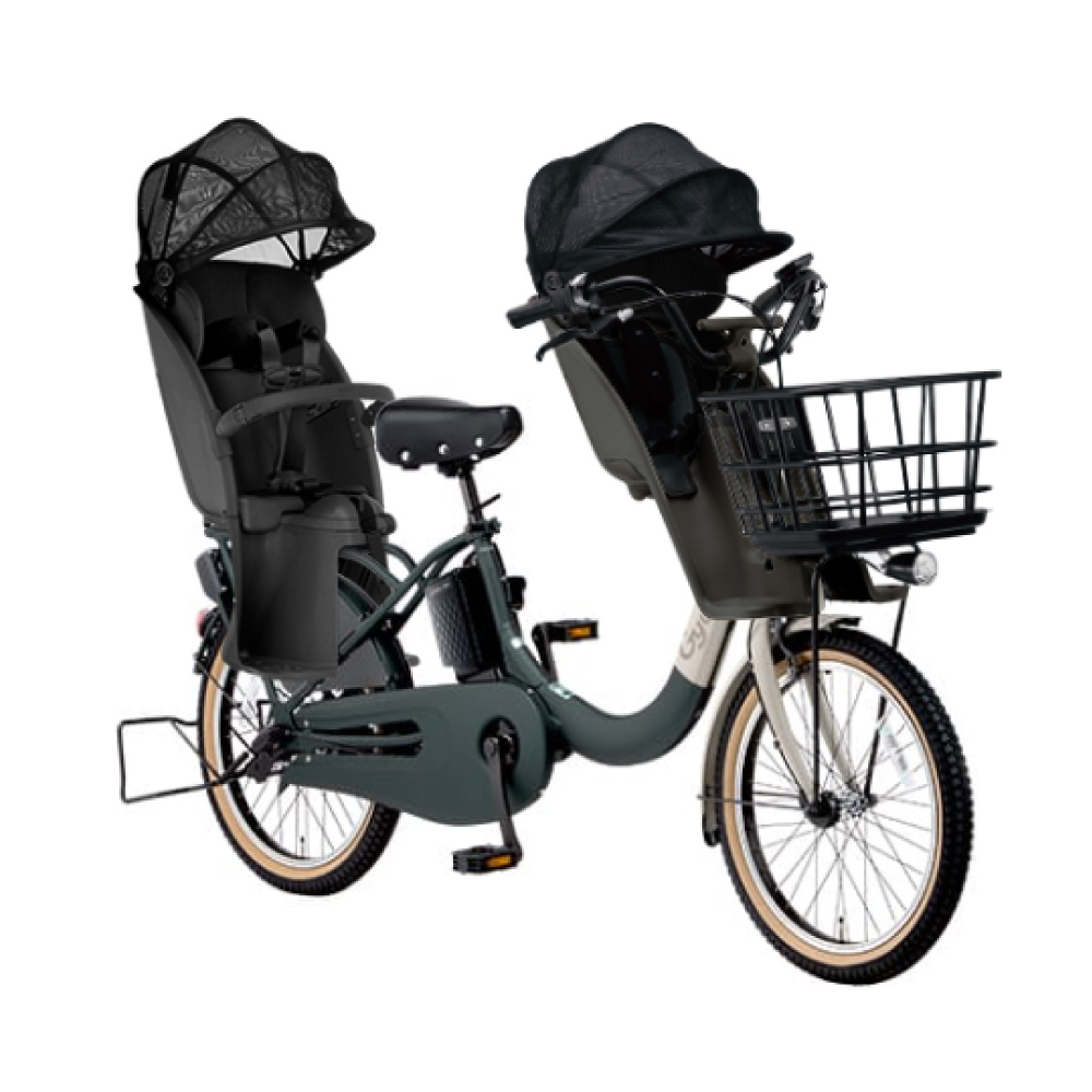 【5/25限定★ポイント+5%!】【セット販売】電動アシスト自転車 パナソニック 2025年 ギュット・クルームR・EX BE-FRE034 Gyutto 3人乗りセット NCD489S/NCD490S | Gyutto | 03
