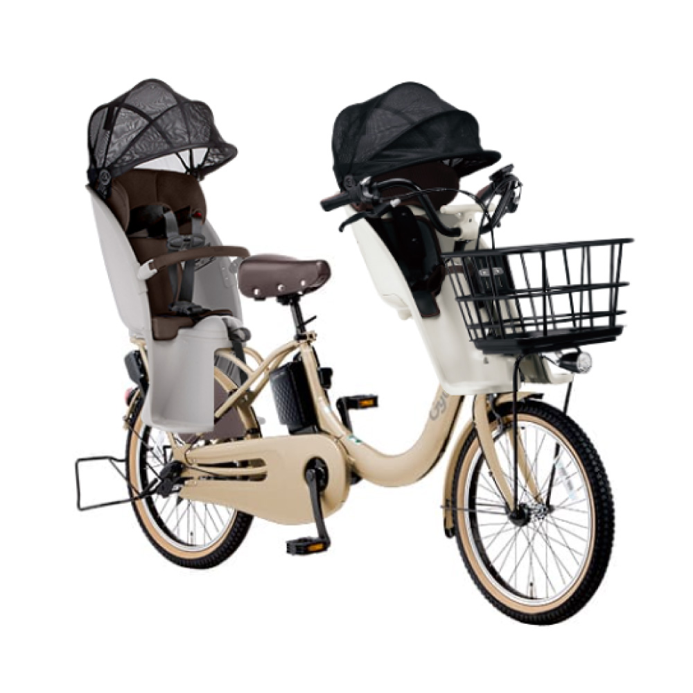 【5/25限定★ポイント+5%!】【セット販売】電動アシスト自転車 パナソニック 2025年 ギュット・クルームR・EX BE-FRE034 Gyutto 3人乗りセット NCD489S/NCD490S | Gyutto | 05