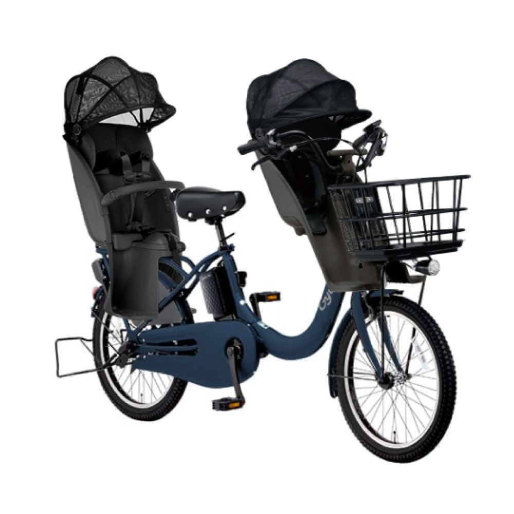 【5/25限定★ポイント+5%!】【セット販売】電動アシスト自転車 パナソニック 2025年 ギュット・クルームR・EX BE-FRE034 Gyutto 3人乗りセット NCD489S/NCD490S | Gyutto | 06