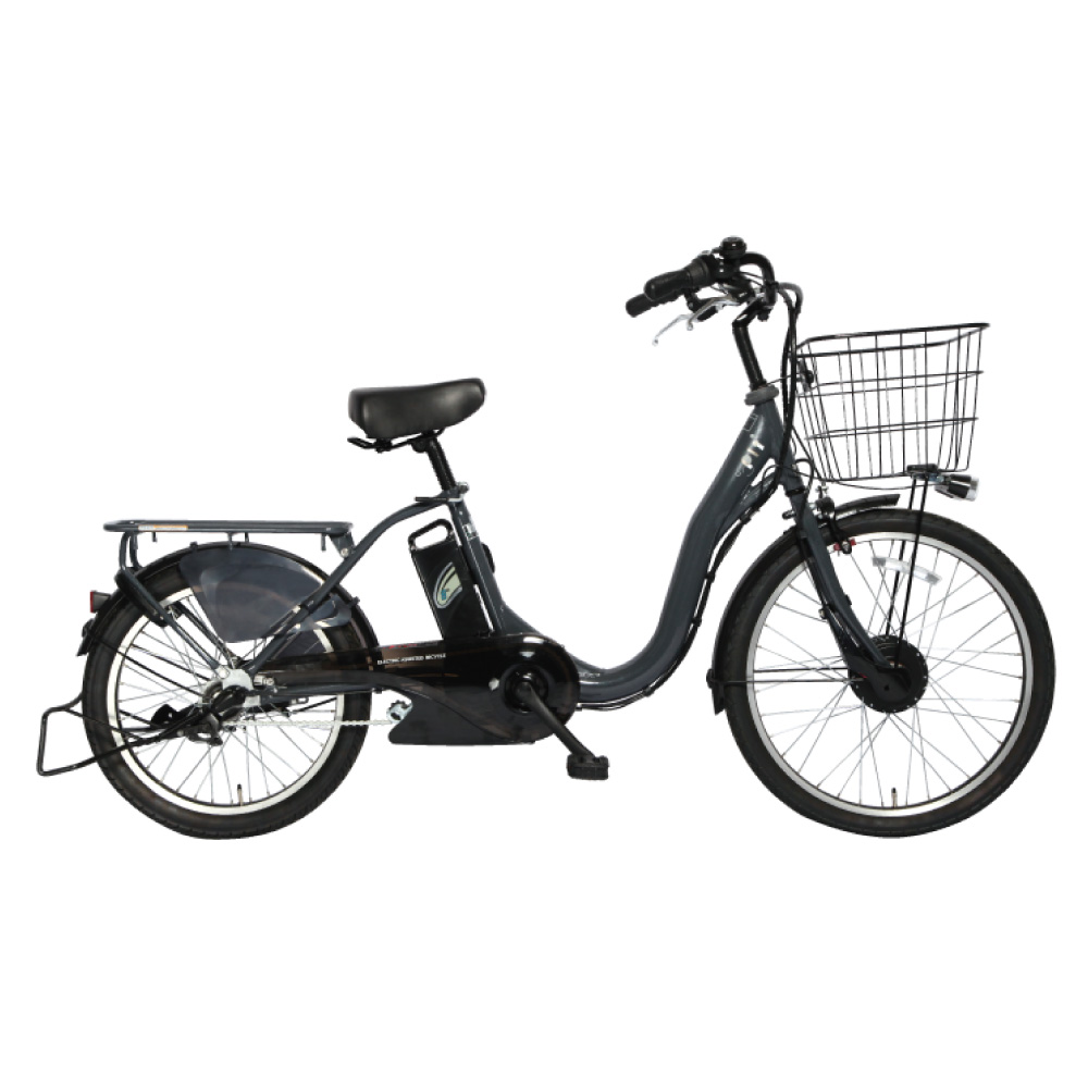 電動アシスト自転車 PELTECH ペルテック 2025年モデル TDH408L (12Ah) グレイ 24インチ