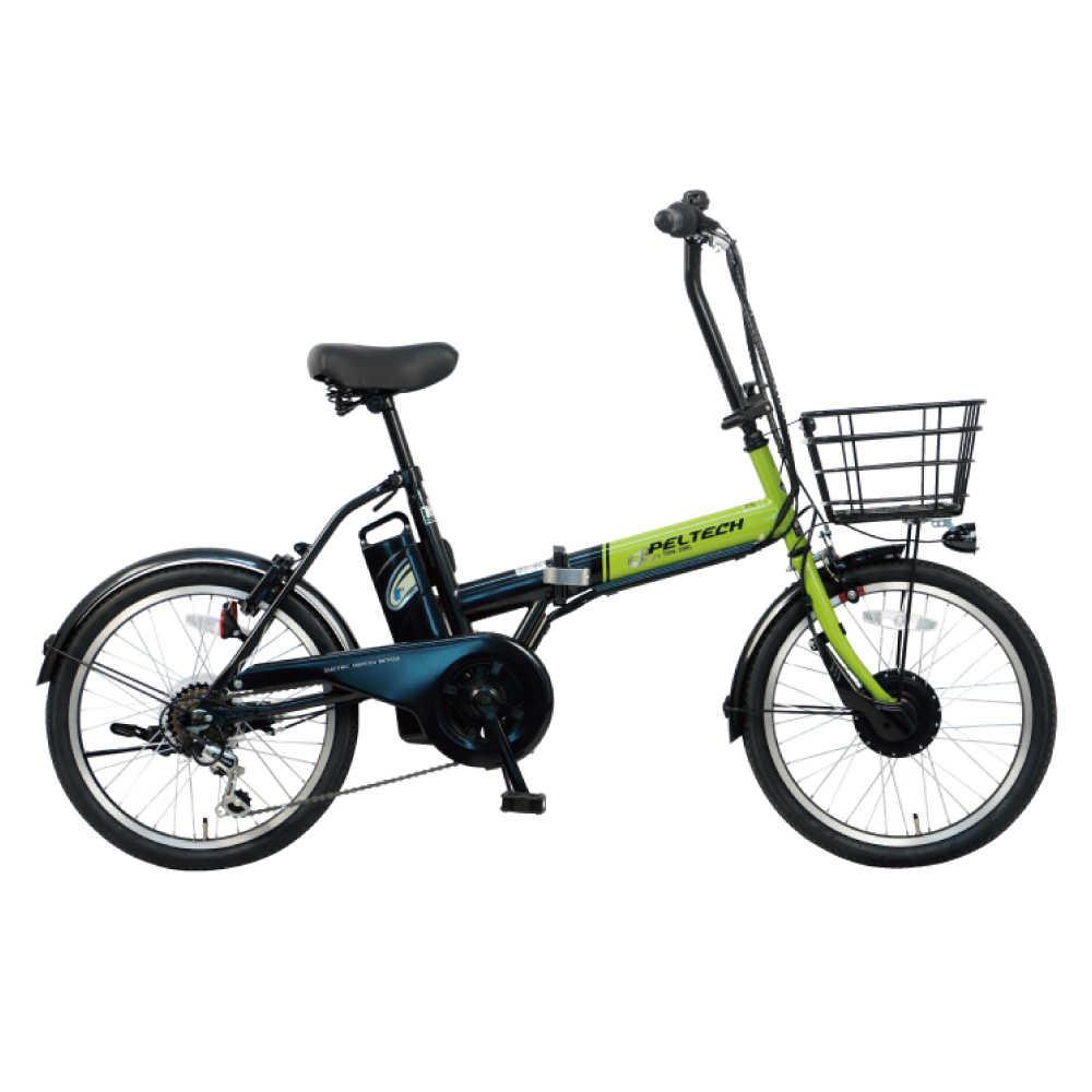 電動アシスト自転車 PELTECH ペルテック 2025年モデル TDN208L (8Ah) ライムグリーンブラック 20インチ LG:ライムグリーンブラック 20インチ