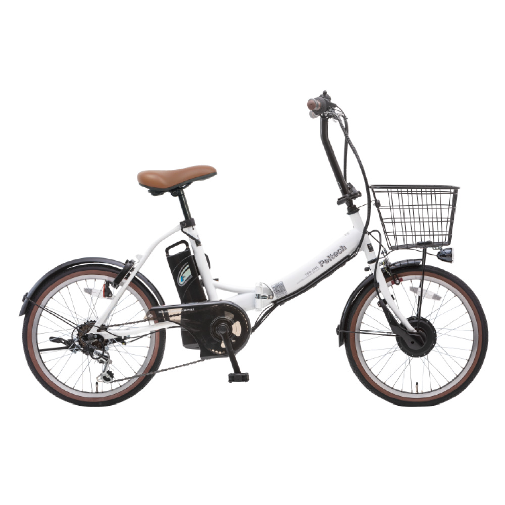 電動アシスト自転車 PELTECH ペルテック 2025年モデル TDN206L (8Ah) ホワイトー 20インチ