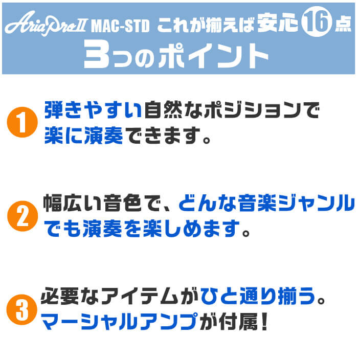 ギター 初心者セット おすすめポイント