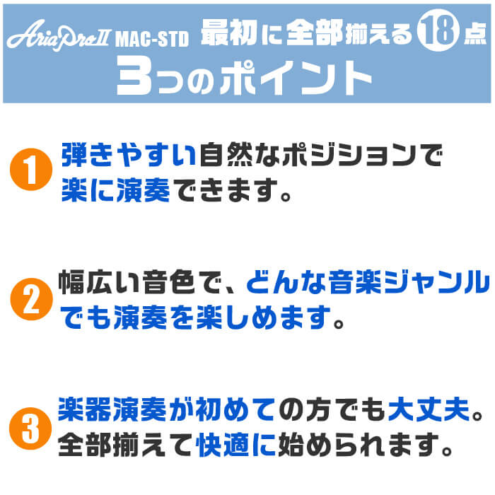 ギター 初心者セット おすすめポイント