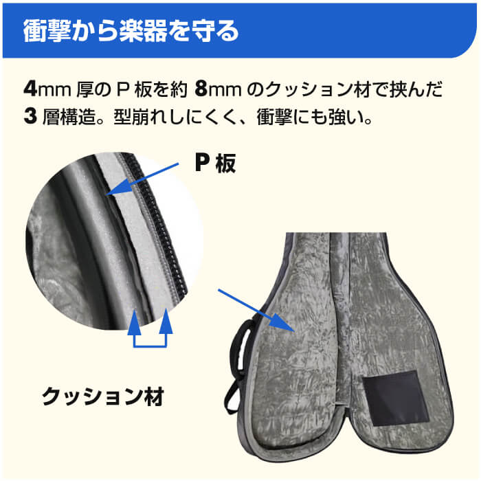 ギターケース 防水 エレキギター KC GB-EG1 リュックタイプ エレキ