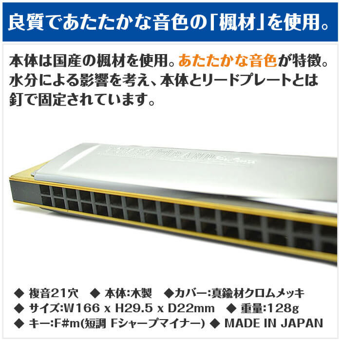 Amazon.co.jp: TOMBO(トンボ) 複音ハーモニカ Gm調 特製バンド