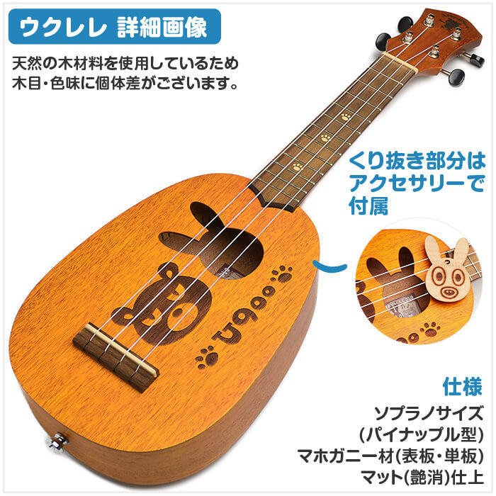 ウクレレ 初心者 セット 入門 2点〜6点 aNueNue aNN-900S マホガニー材