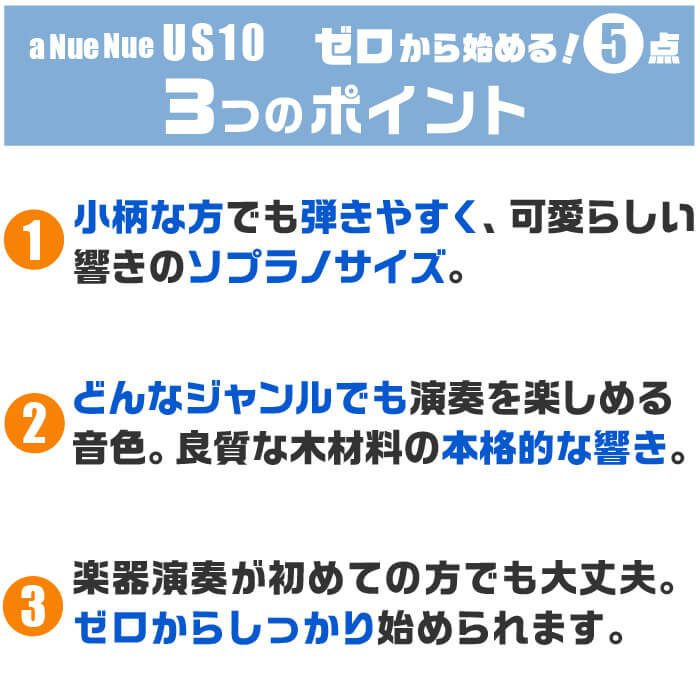 ウクレレ ポイント