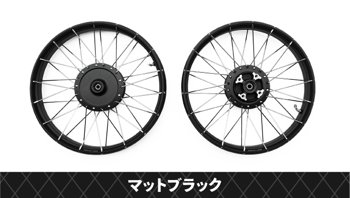 モトライン チューブレス ホイール J17 x 1.60 フロント リア 前後 セット ハンターカブ CT125 JA55 JA65 TUBELESS  WHEEL MOTOLINE HONDA HUNTER CUB