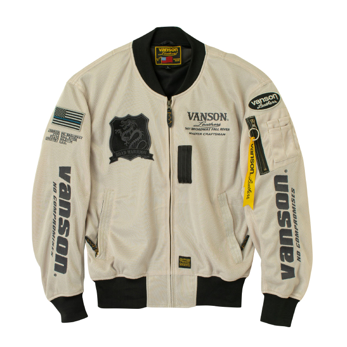 VANSON（バンソン） VS26101S メッシュMA-1ジャケット バイク 2026年春