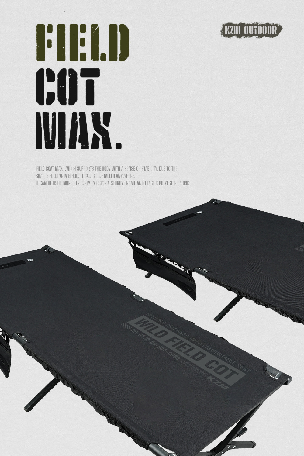KZM OUTDOOR カズミ アウトドア チェア フィールドコットマックス