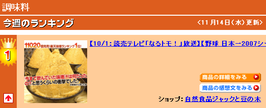 調味料ランキング1位