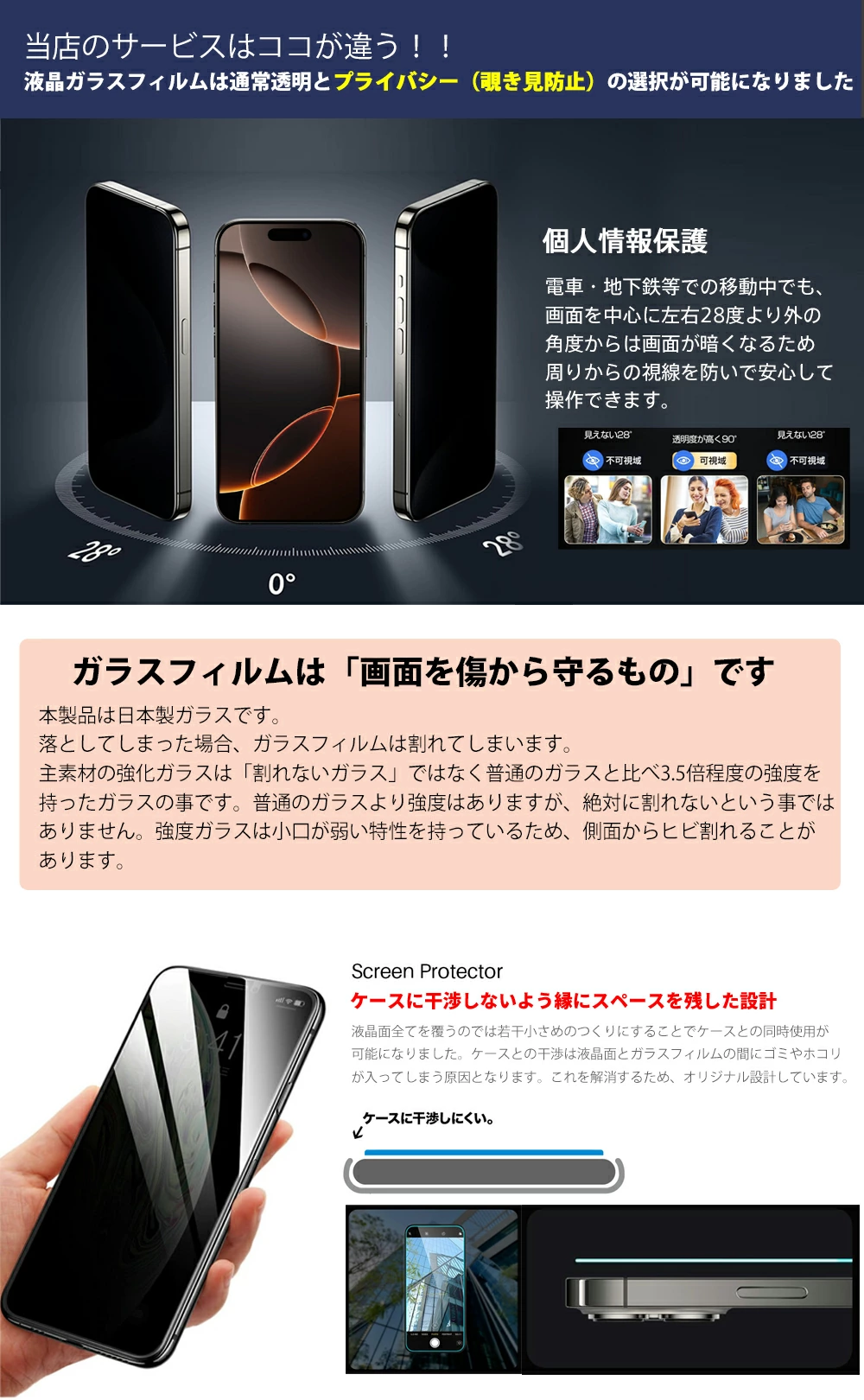 iPhone16 E ケース iPhone16E ガラスフィルム セット プライバシー