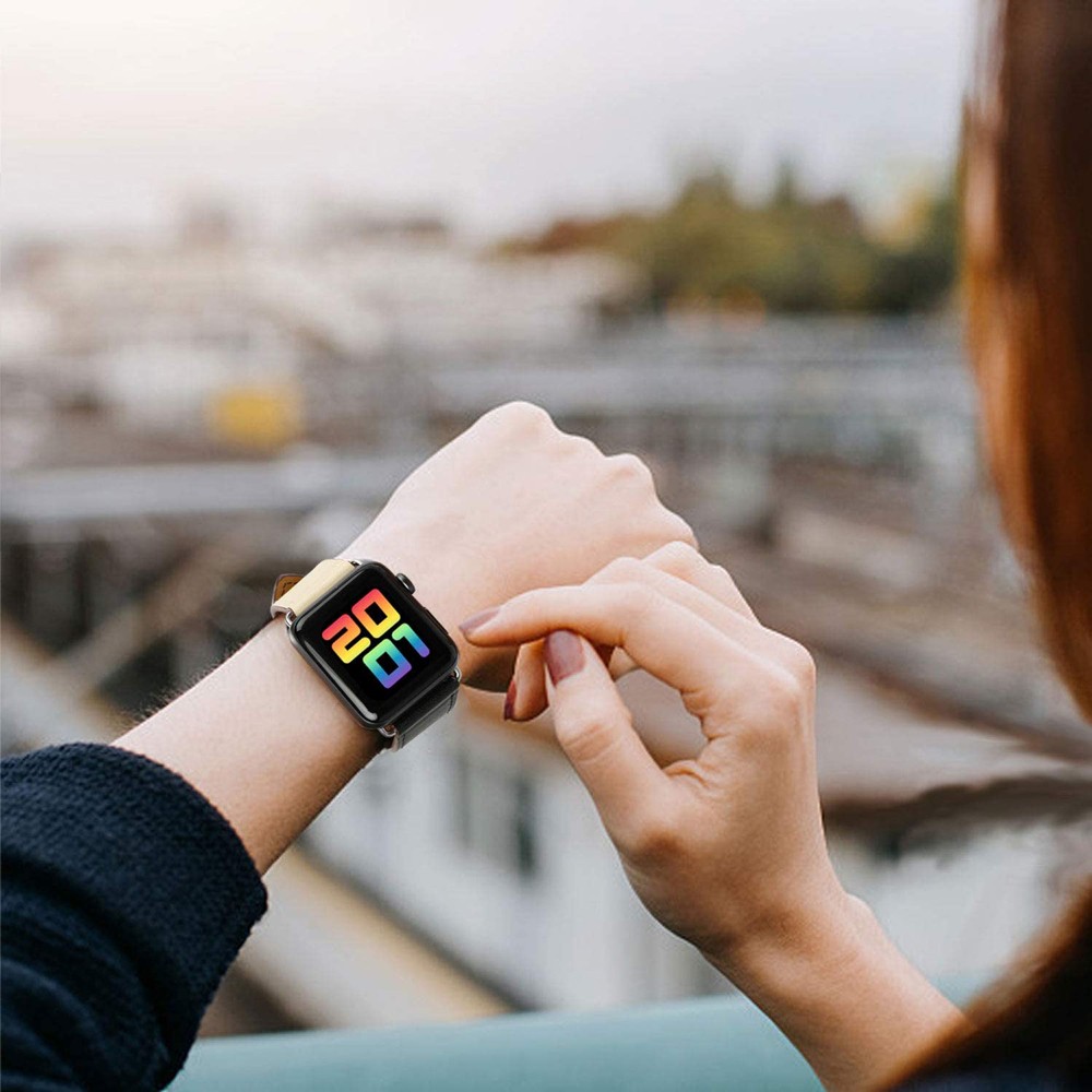 apple watch バンド Series 6 5 4 本革 二重巻き 3 2 1 SE レザー