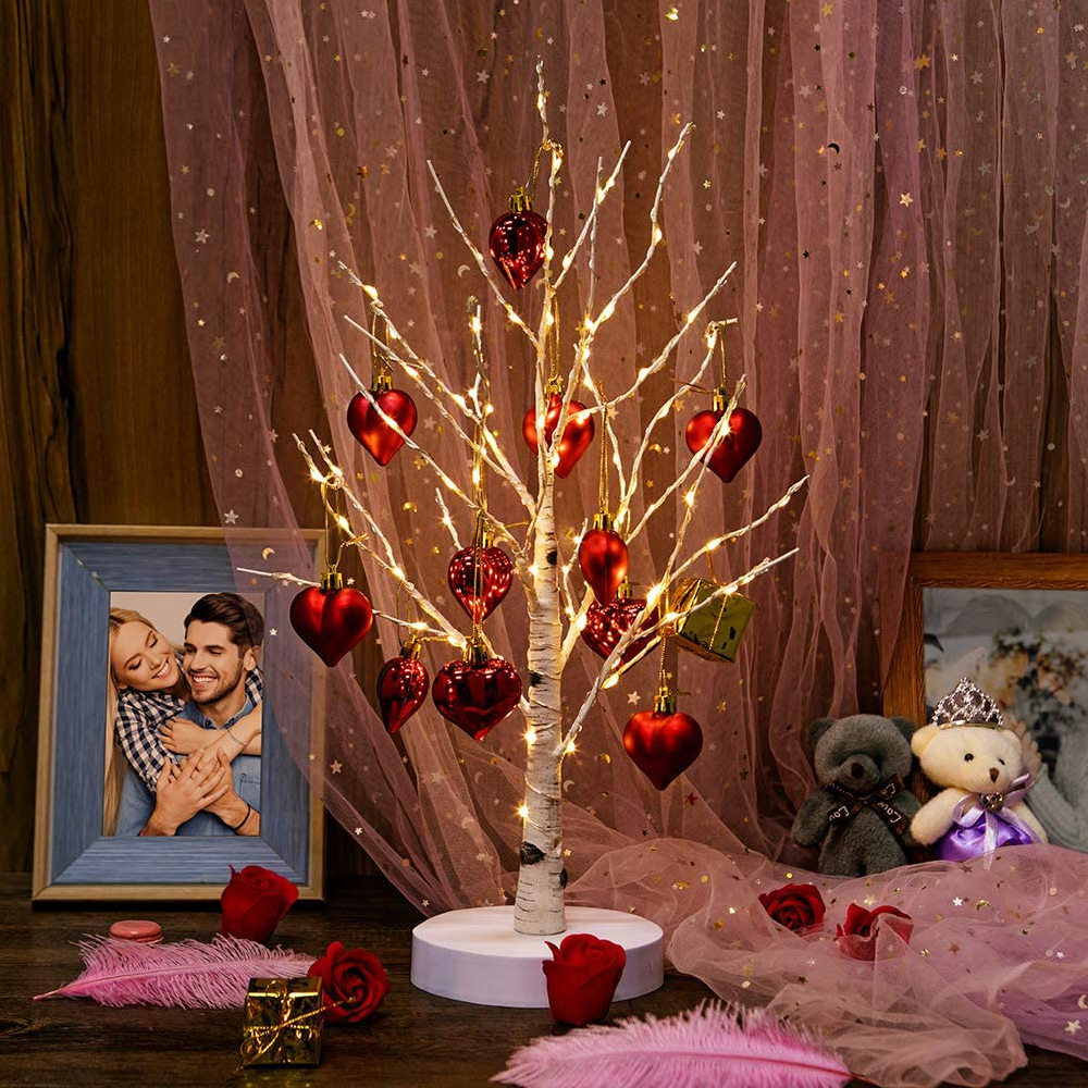 ブランチツリー 45cm LEDイルミネーション 白樺 クリスマスツリー 卓上