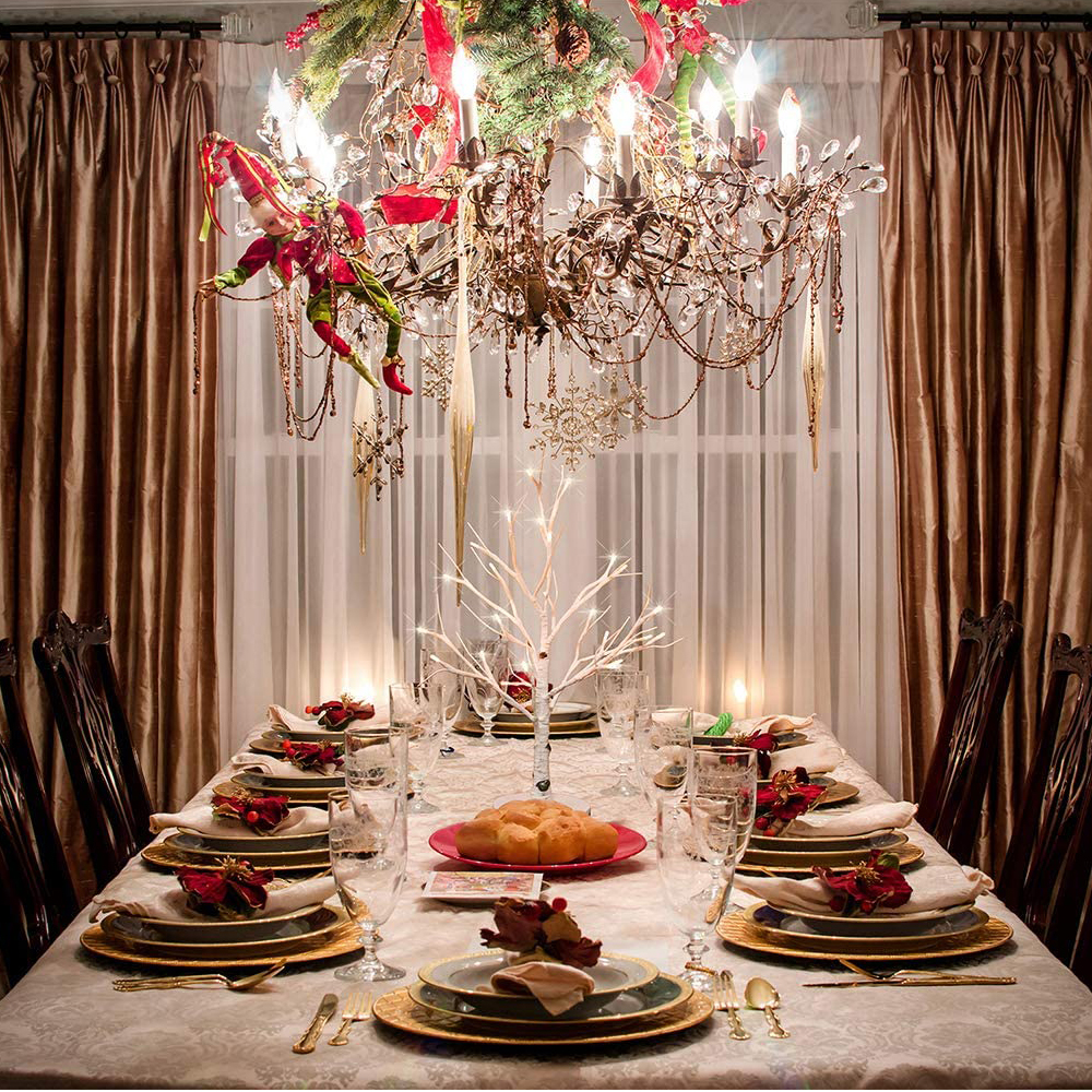 ブランチツリー 45cm LEDイルミネーション 白樺 クリスマスツリー 卓上