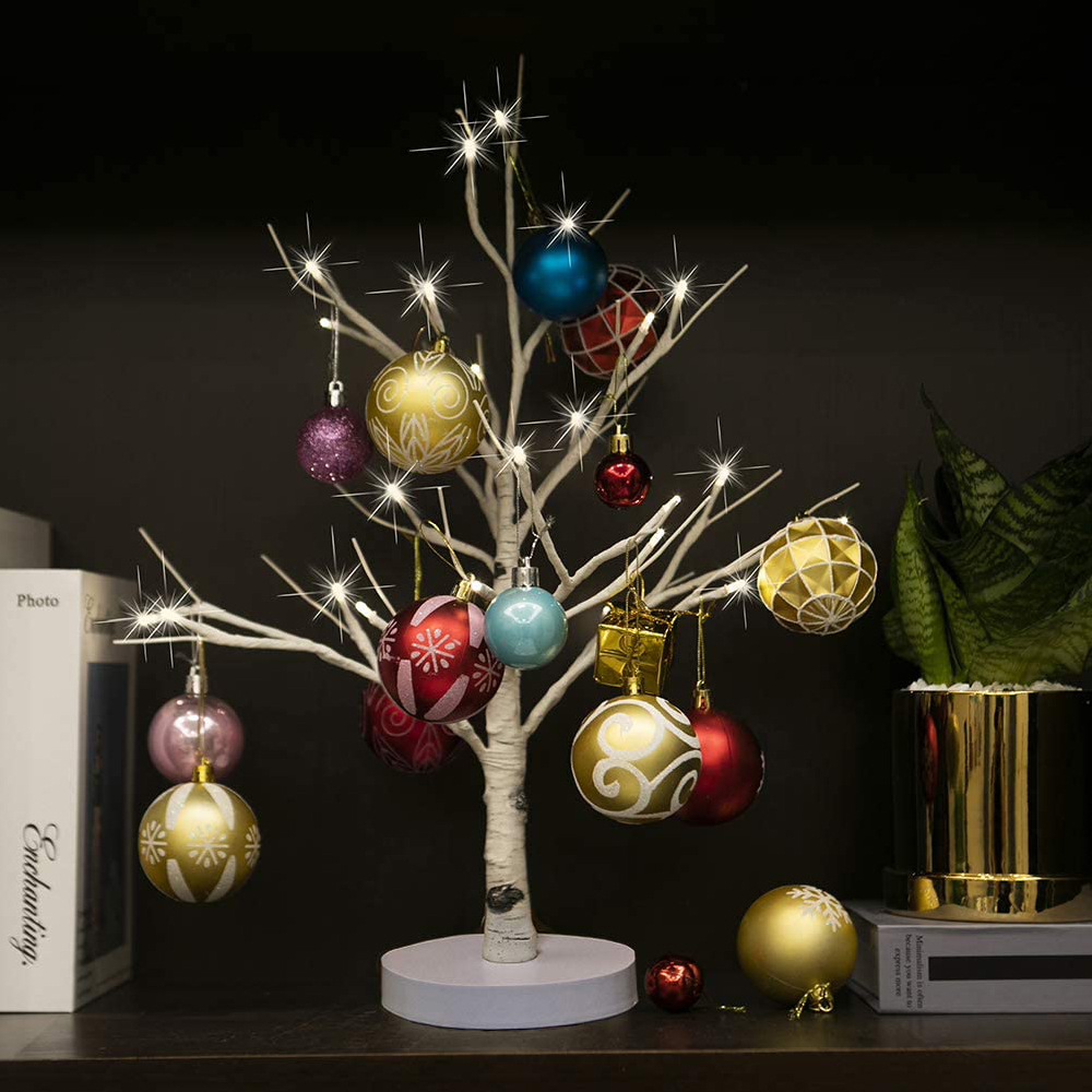 ブランチツリー 45cm LEDイルミネーション 白樺 クリスマスツリー 卓上