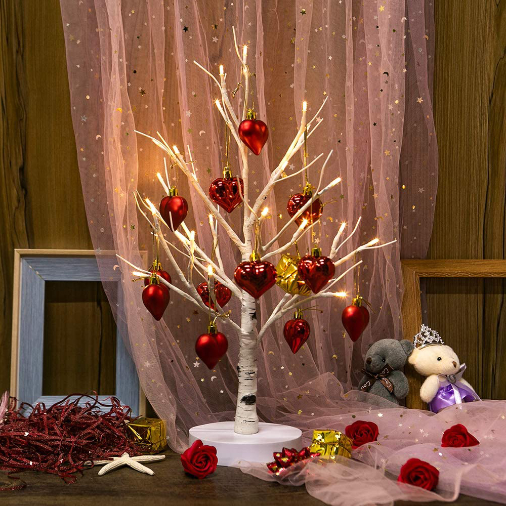 ブランチツリー 45cm LEDイルミネーション 白樺 クリスマスツリー 卓上