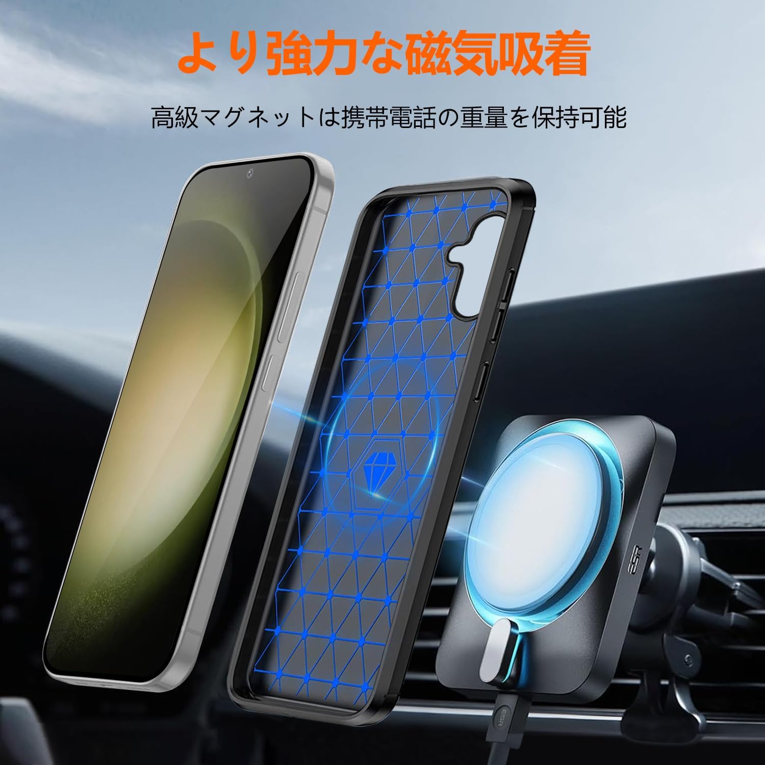 moto g64y 5G ケース MagSafe対応 リング付き TPU 隠し収納式 米