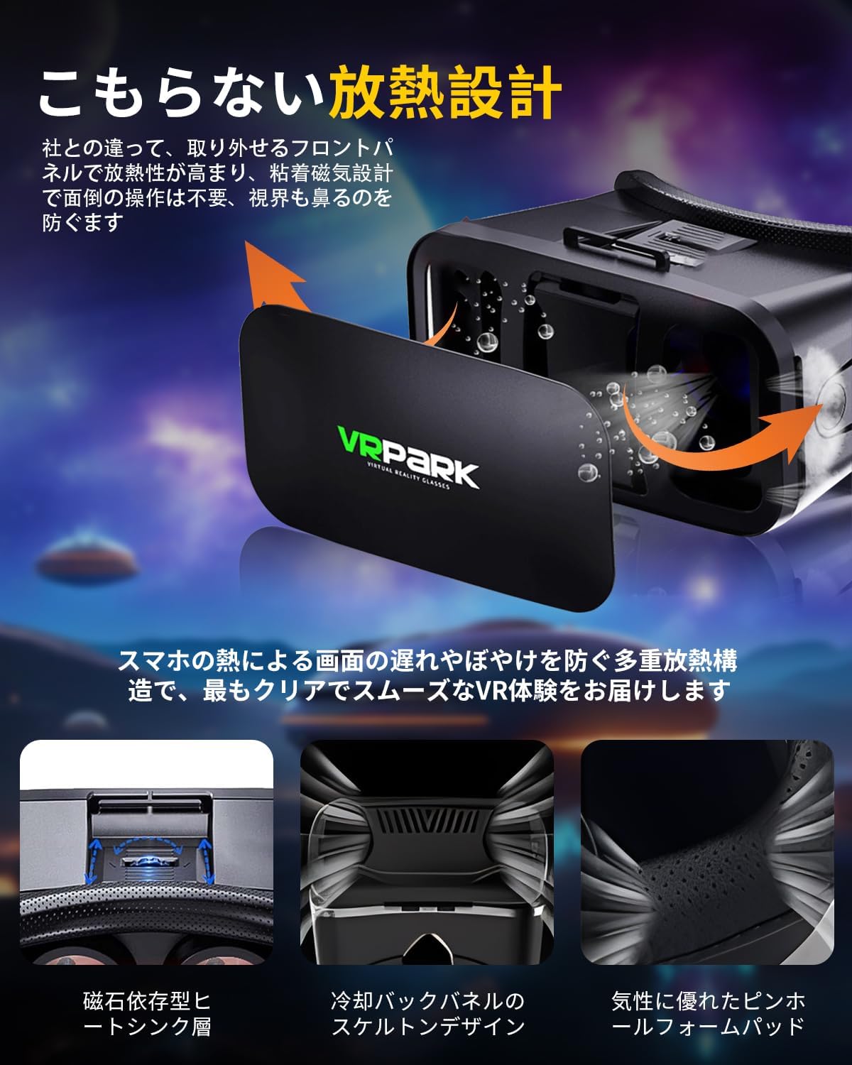 VRゴーグル ヘッドセット VR 高画質 スマホ VR ヘッドセット VRゴーグル スマホ vrゴーグル ゴーグル スマホ用